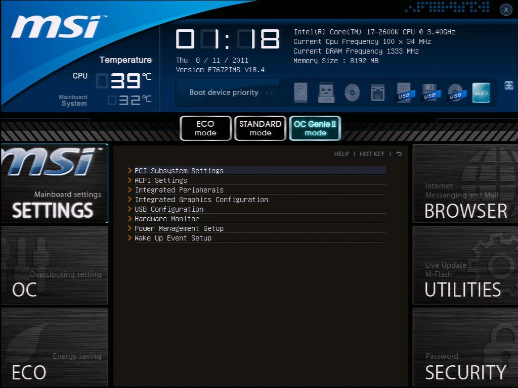 Closer Look The BIOS MSI Z68AGD80 (G3) Motherboard Review Page 3